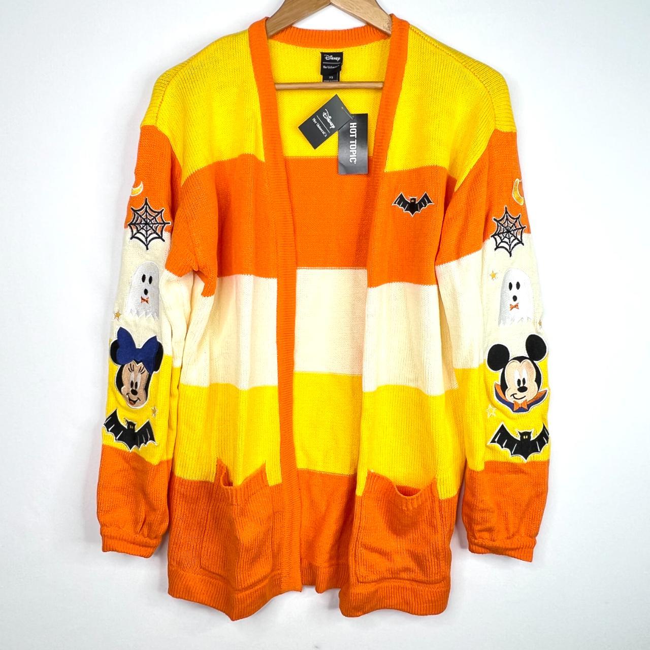 Women's Orange and Yellow Cardigan Depop