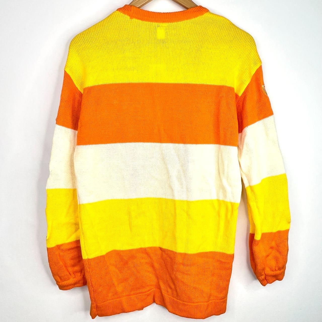 Women's Orange and Yellow Cardigan Depop