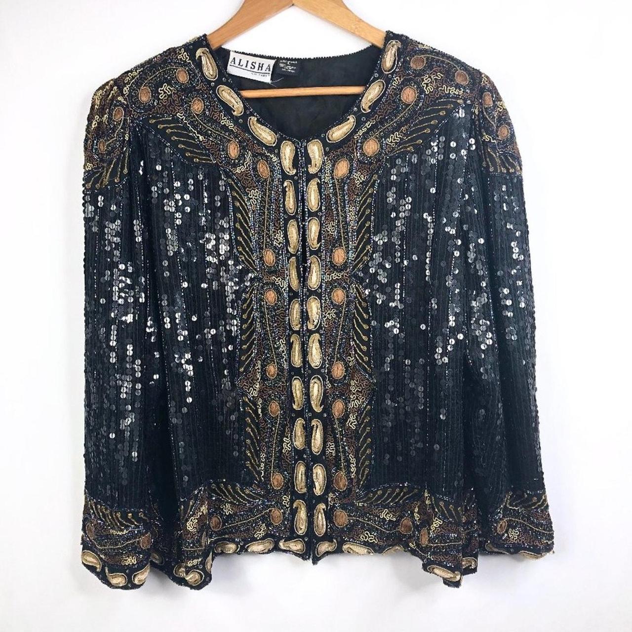 Stunning vintage Alisha all over beaded and sequin. Depop