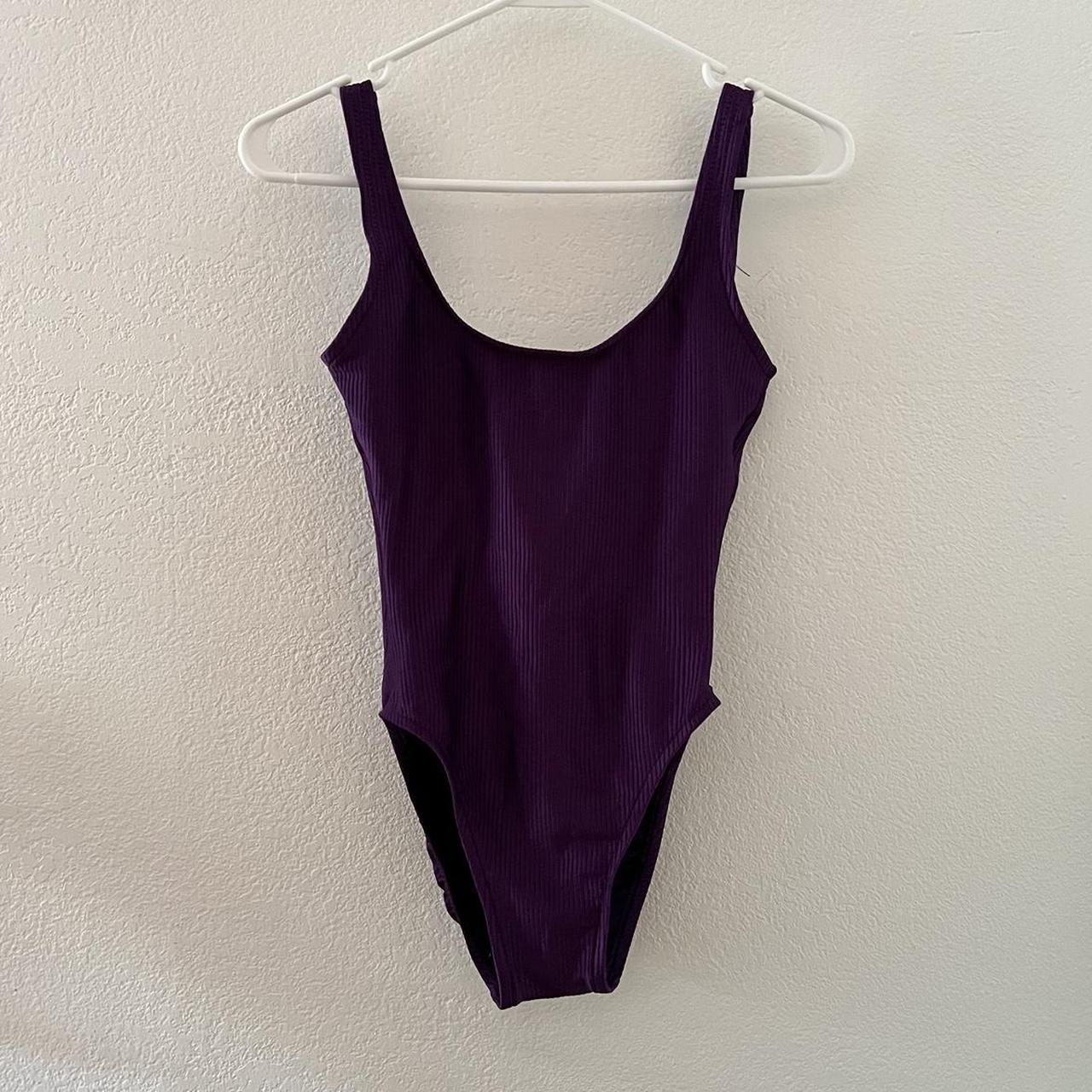 American Vintage Women's Purple Swimsuit-one-piece | Depop
