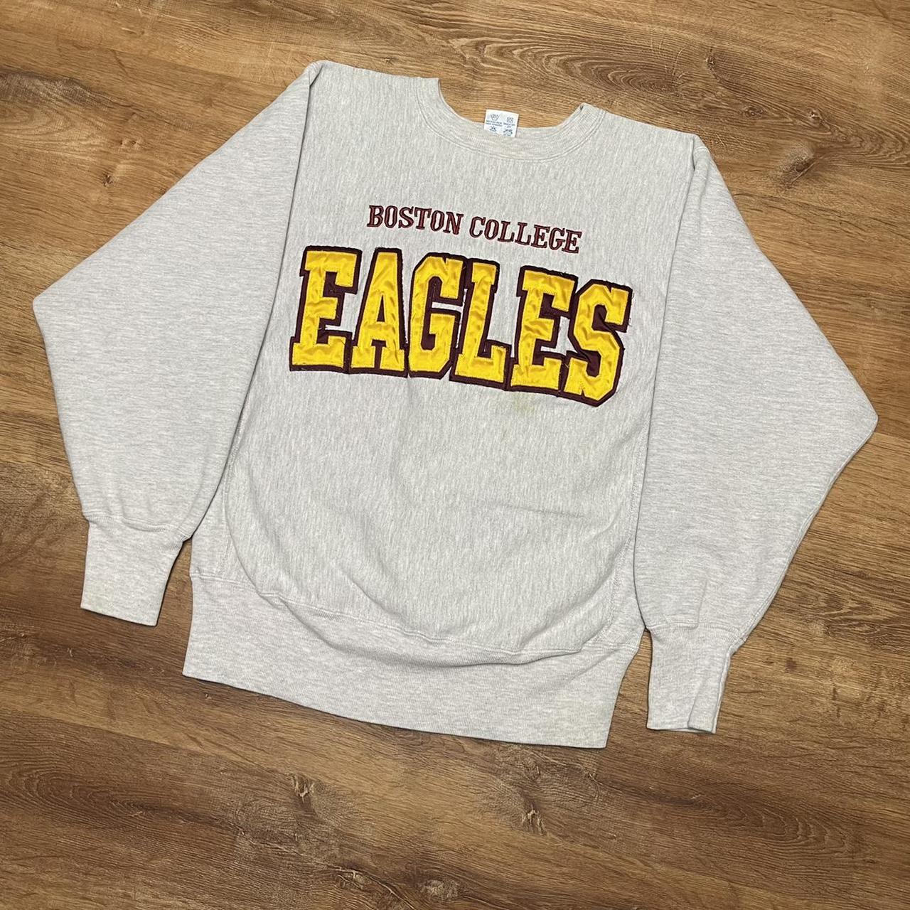 Vintage 90s embroidered Boston college champion... - Depop