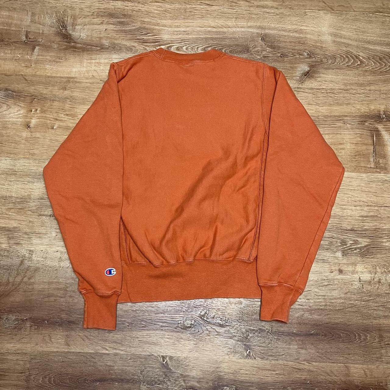 Burnt orange champion sweatshirt hot sale