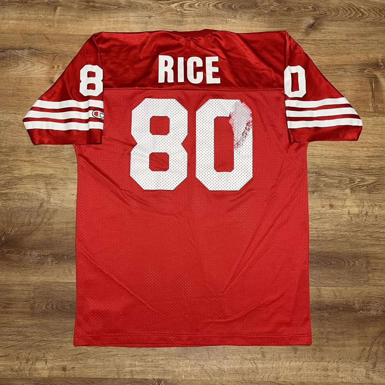 Vintage Champion Jerry Rice Jersey San Fran with - Depop