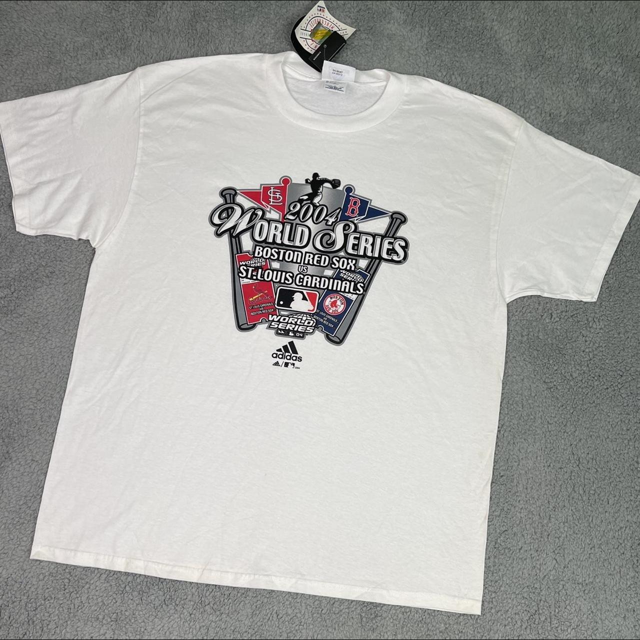 Boston Red Sox MLB Felt White T-Shirt