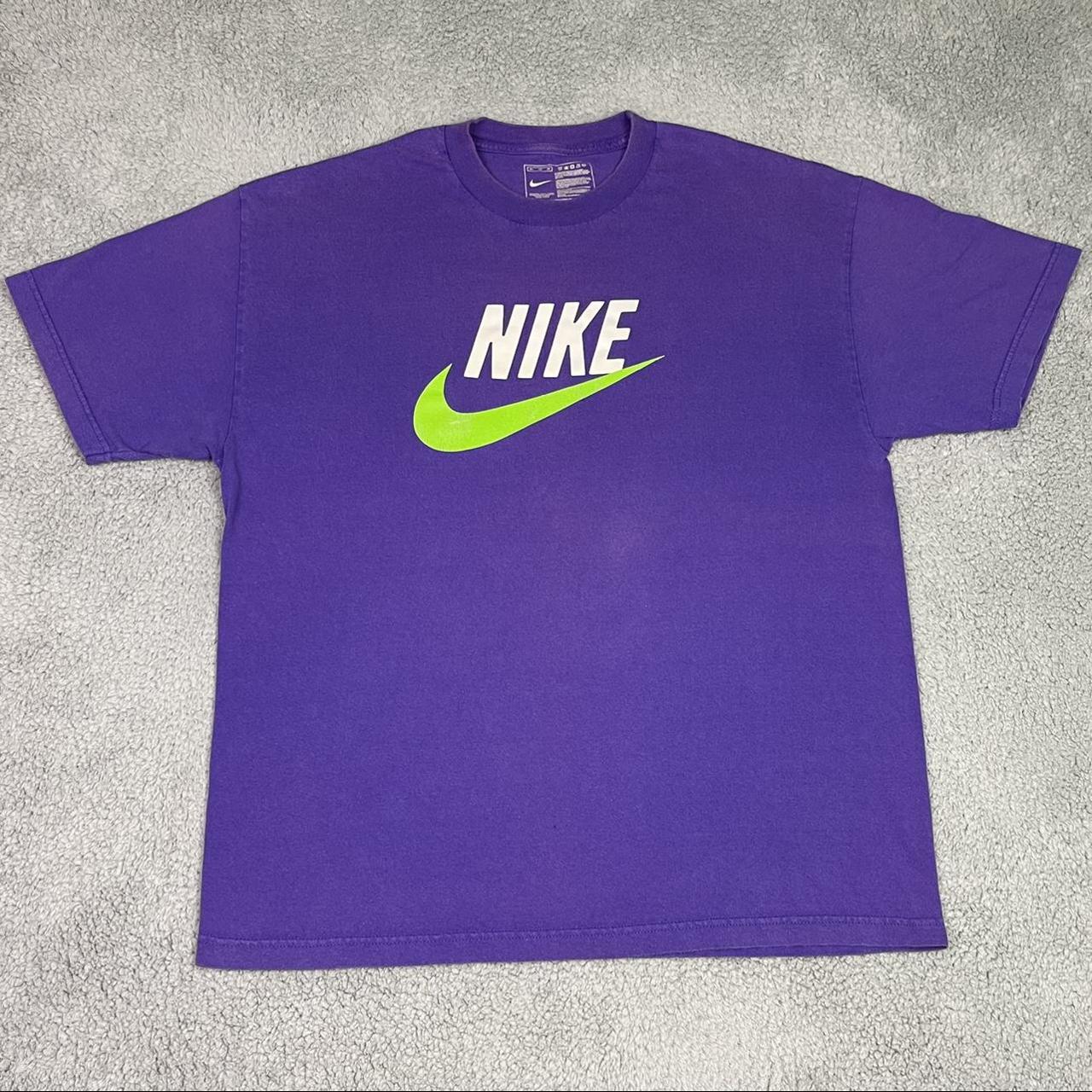 Pink and lime green nike shirt on sale