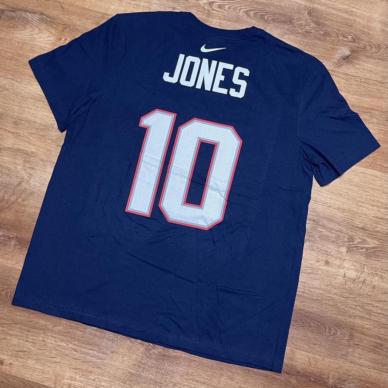 Mac Jones Nike Patriots T-shirt Size XL. 24 inches - Depop