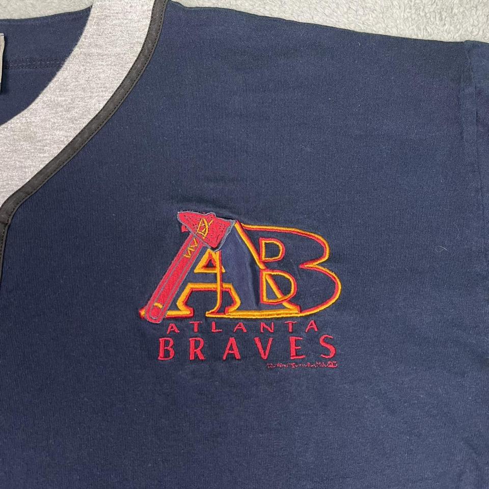 Vintage 90s Atlanta Braves Jersey Size Medium Made - Depop