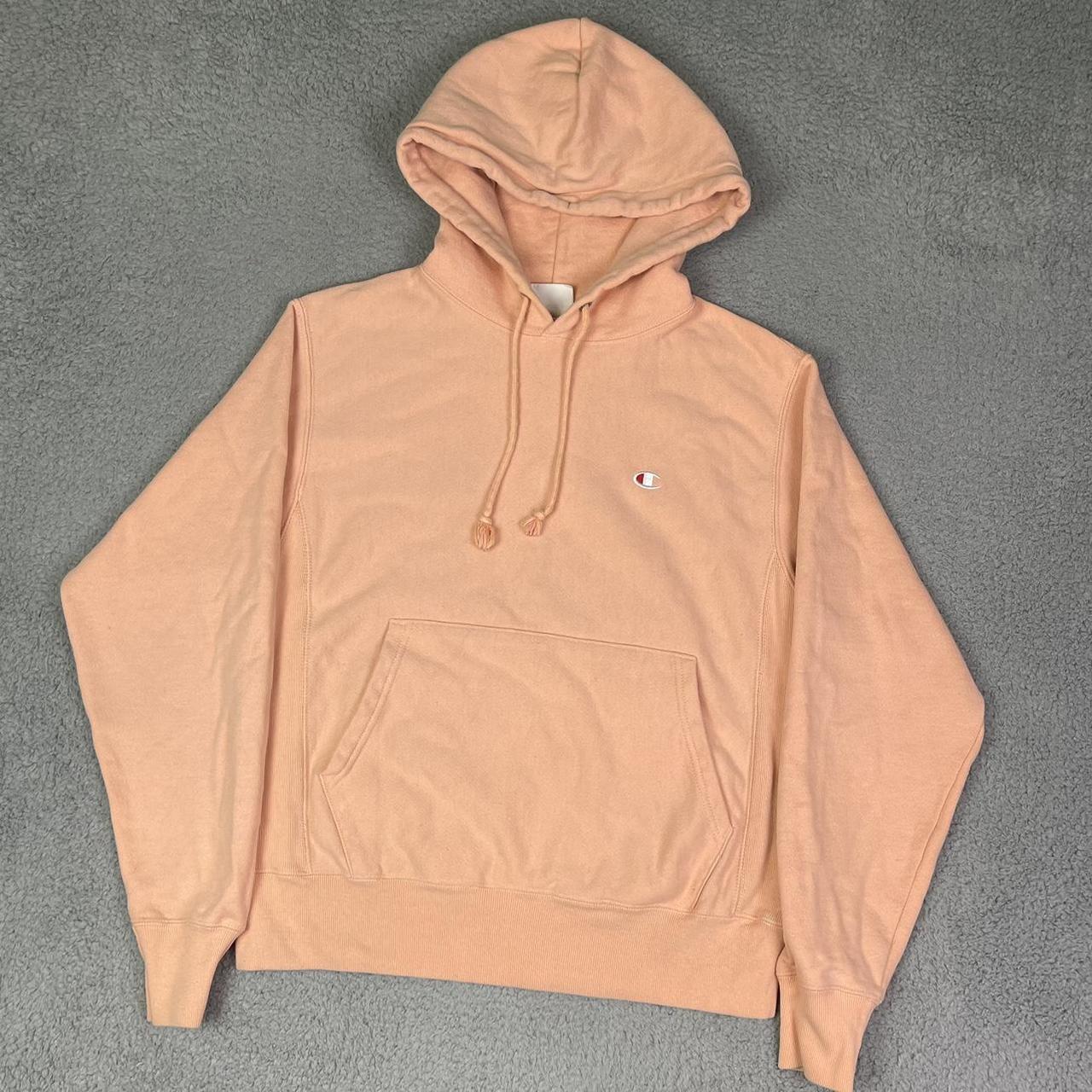 Champion reverse weave hoodie best sale sweatshirt rose