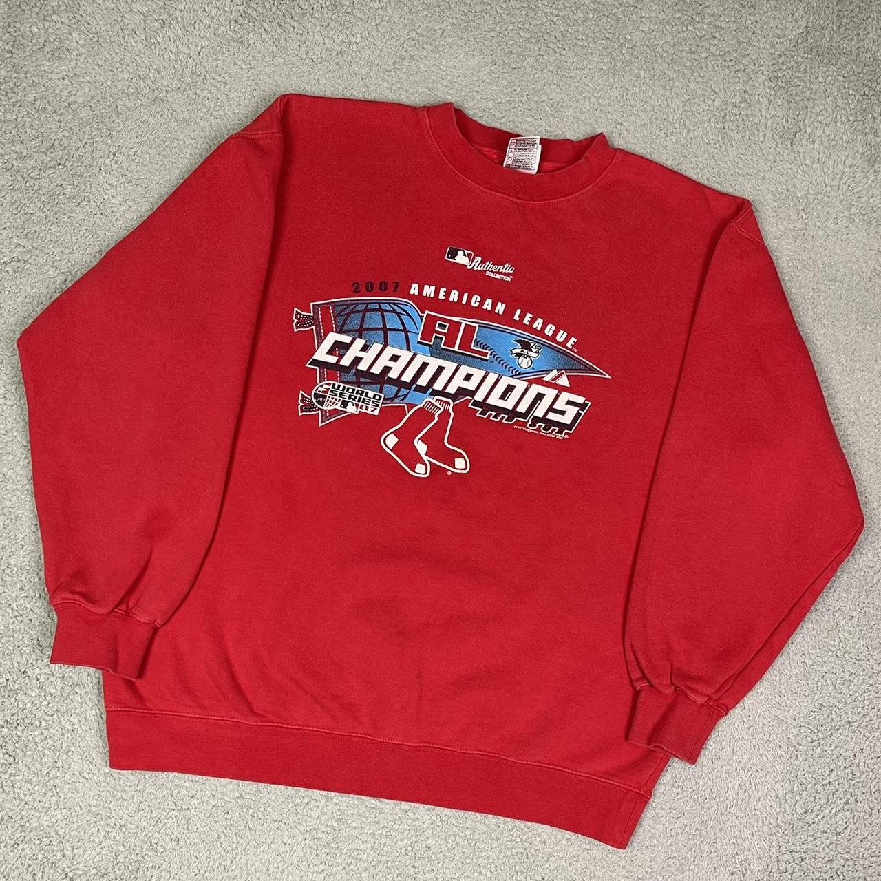 Vintage y2k Boston Red Sox sweatshirt Size medium Depop