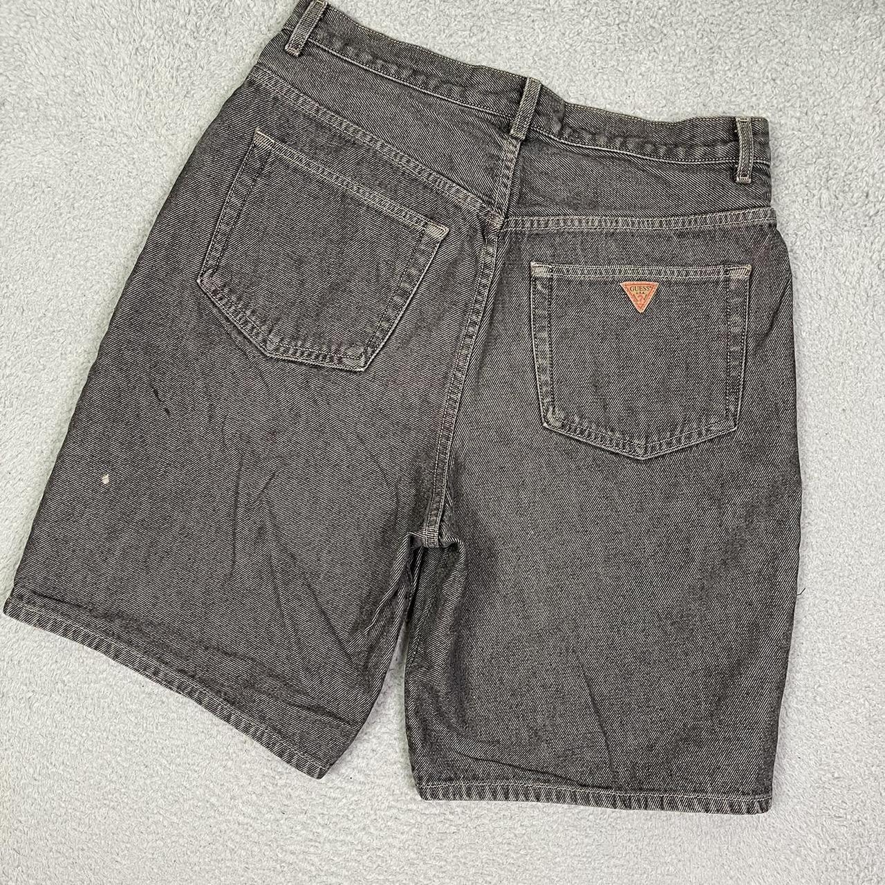 Vintage 90s guess jeans baggy jean shorts Size 34 | Depop
