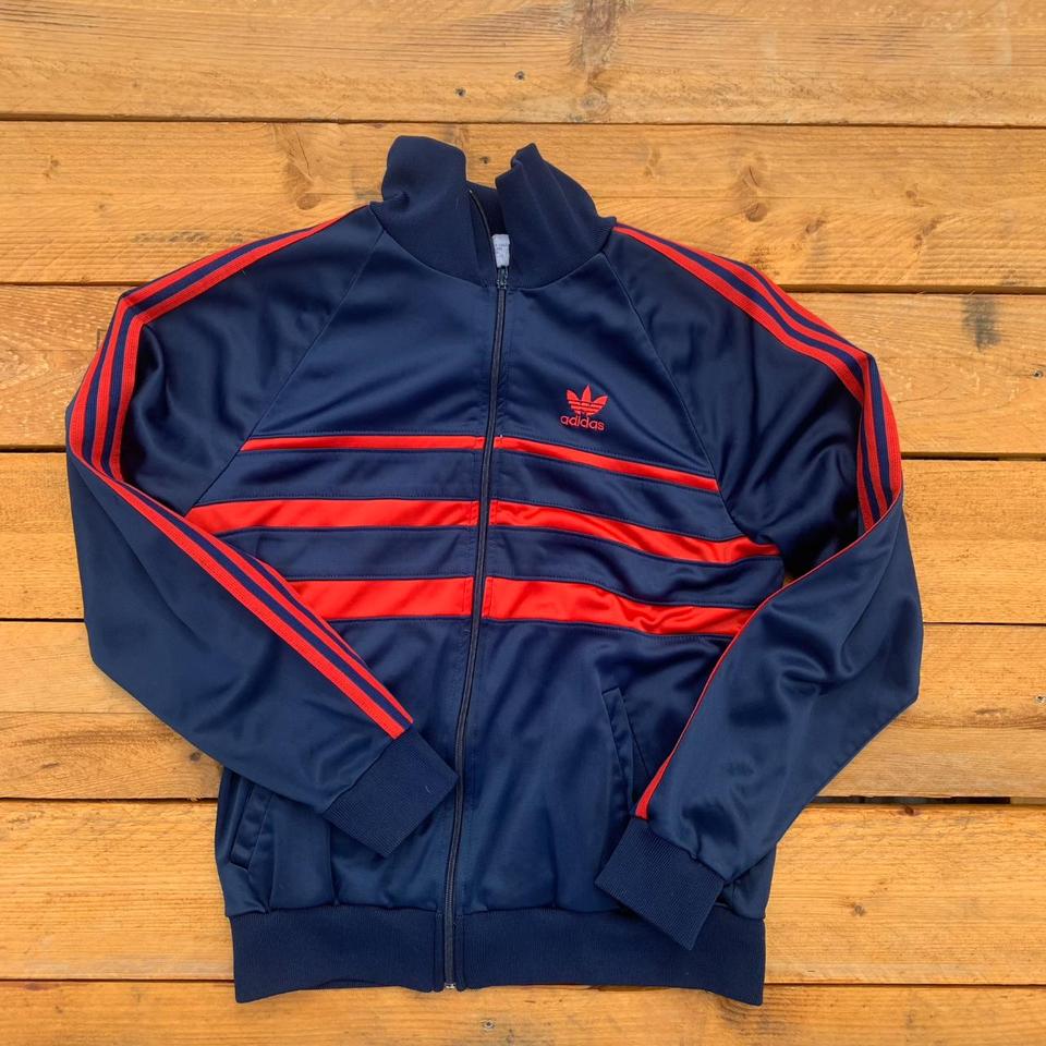 1970s adidas track jacket vintage adidas jacket in... - Depop