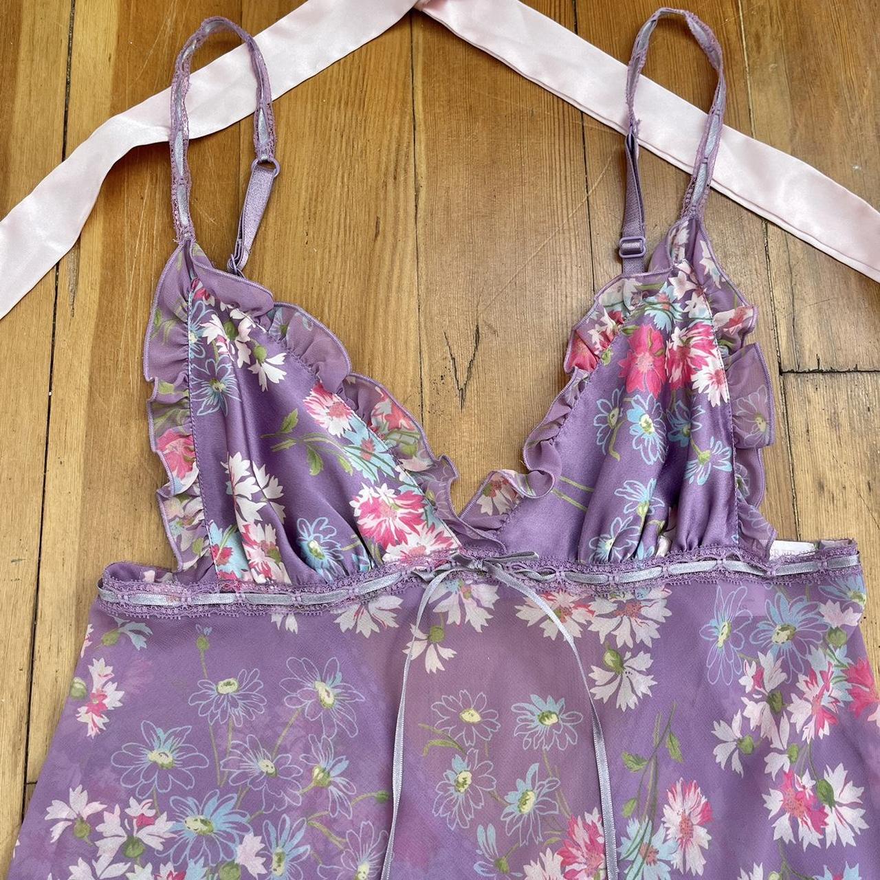 precious victorias secret sheer pastel purple... - Depop