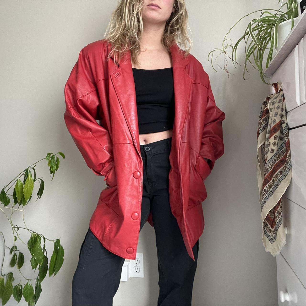 Wilson leather hotsell red jacket