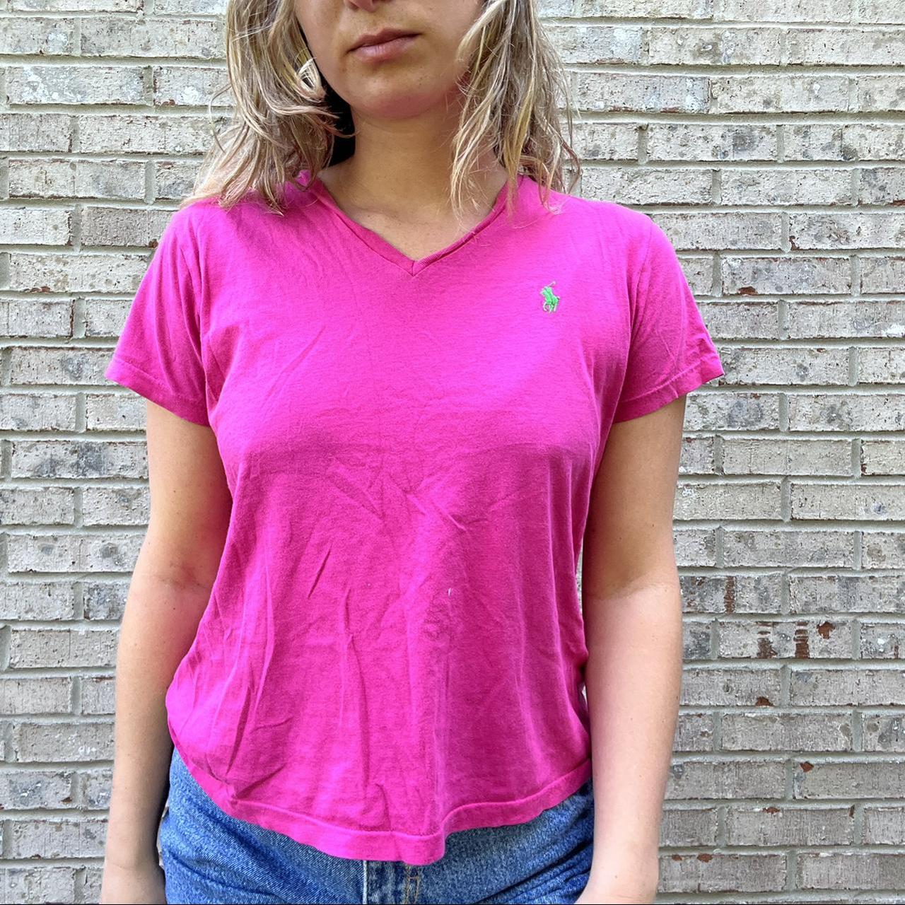 Ralph Lauren Polo Womens V-Neck Jersey T-Shirt