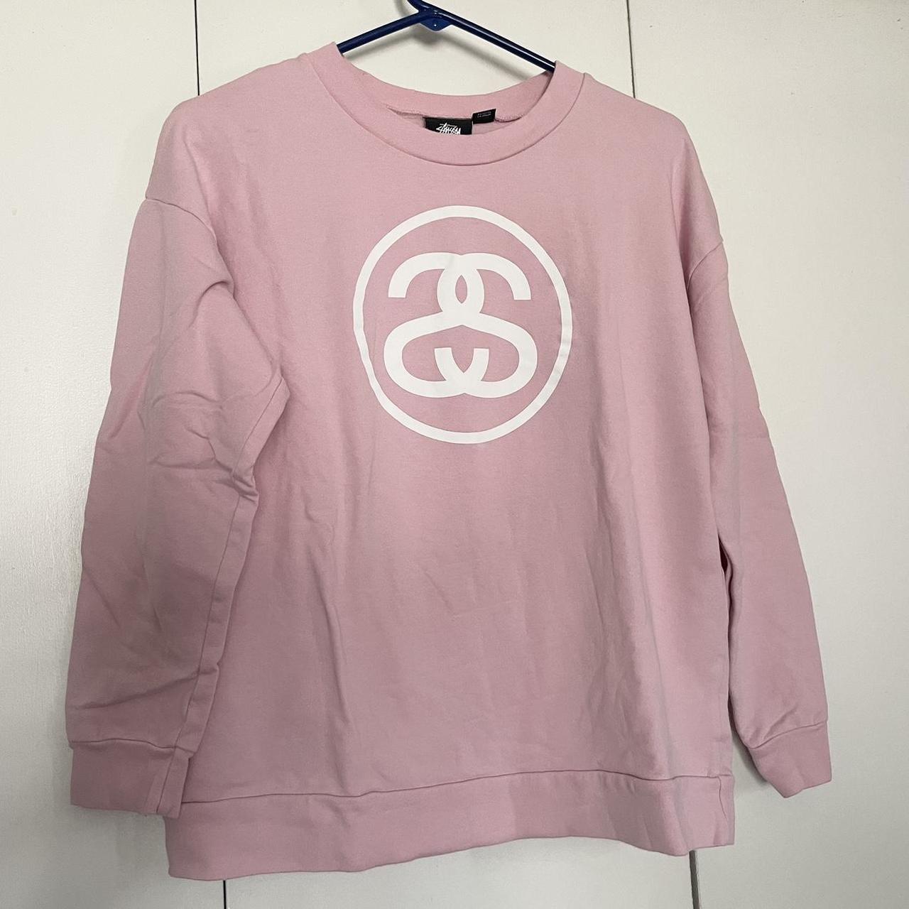 Stussy pink crewneck sweatshirt in great condition