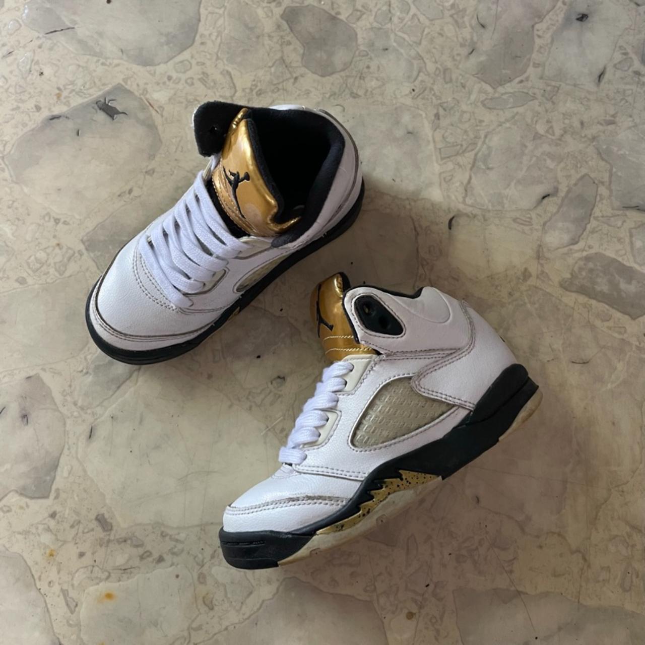 Nike Air Jordan 5 Retro Olympic Gold Medal Sneakers