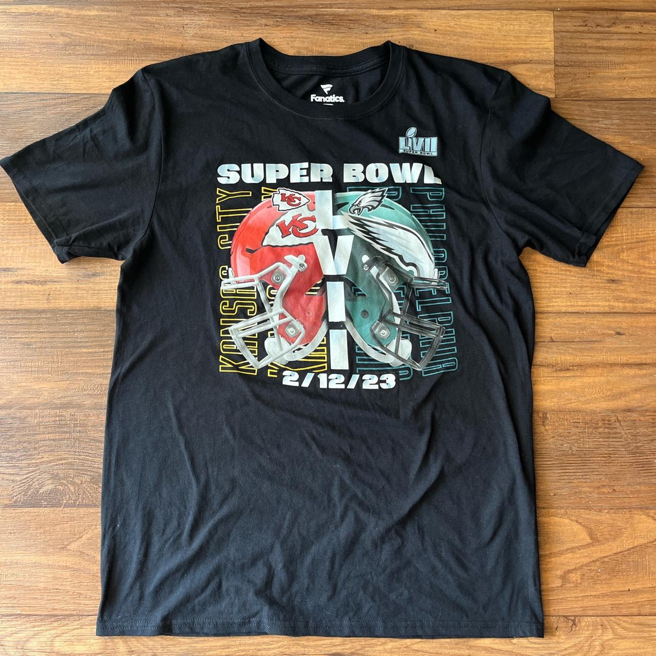 Medium Black Eagles Super Bowl Shirt