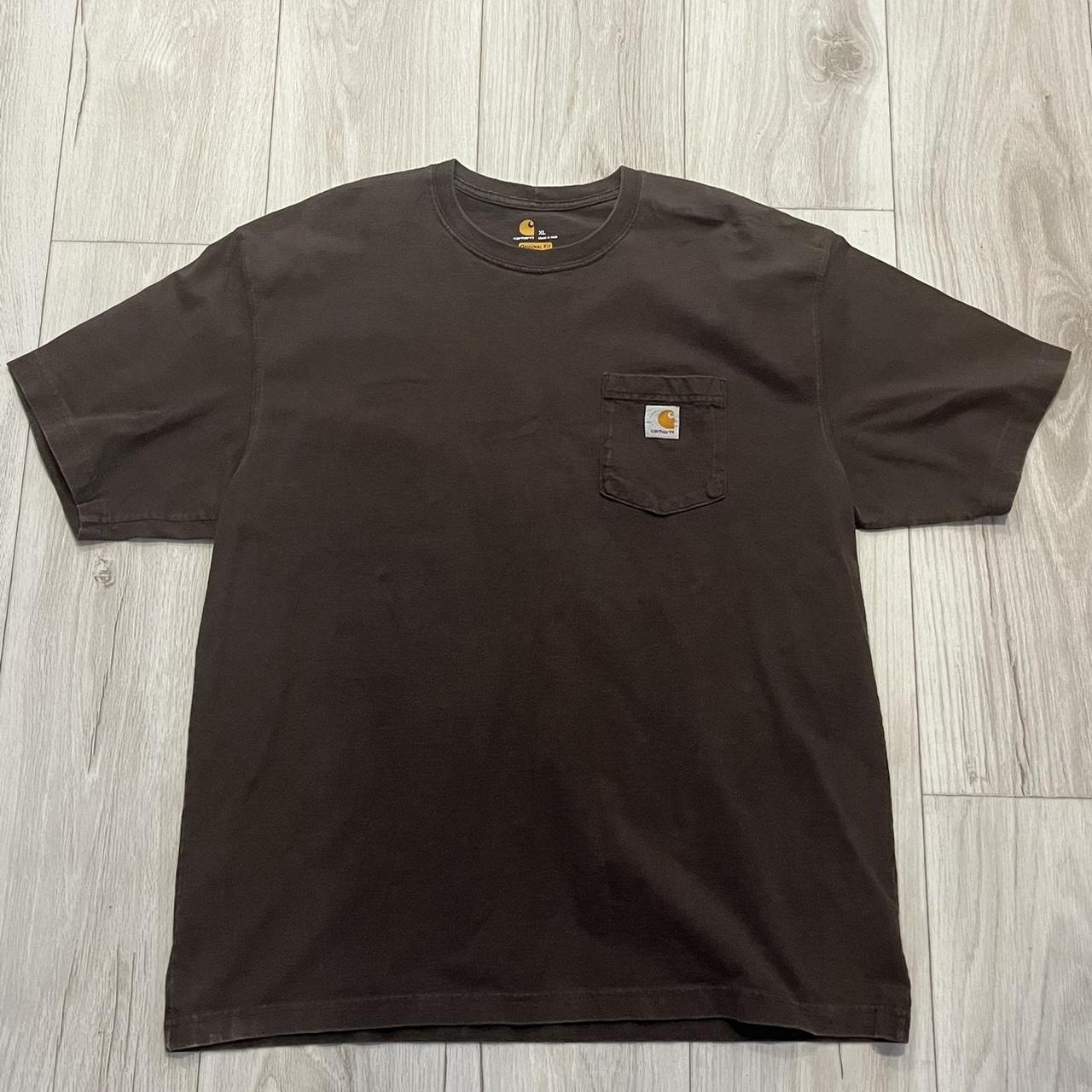 Men’s Carhartt shirt dark gray Size XL - Depop