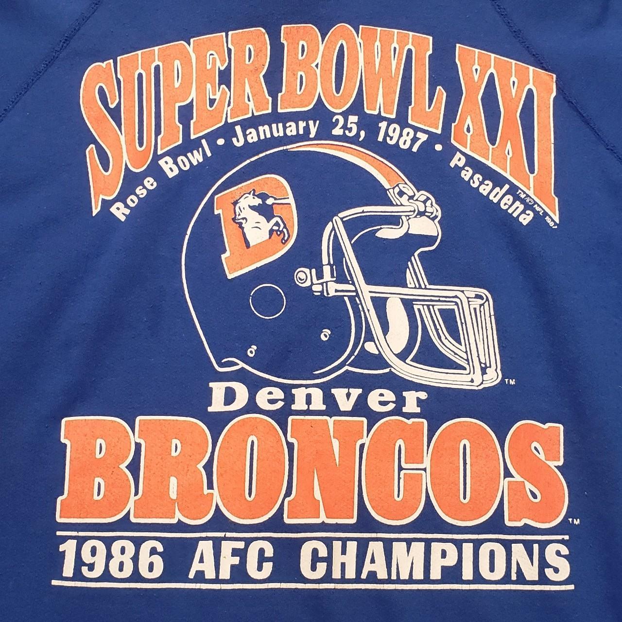 1986 AFC Champions Denver Broncos Super Bowl vintage shirt, hoodie