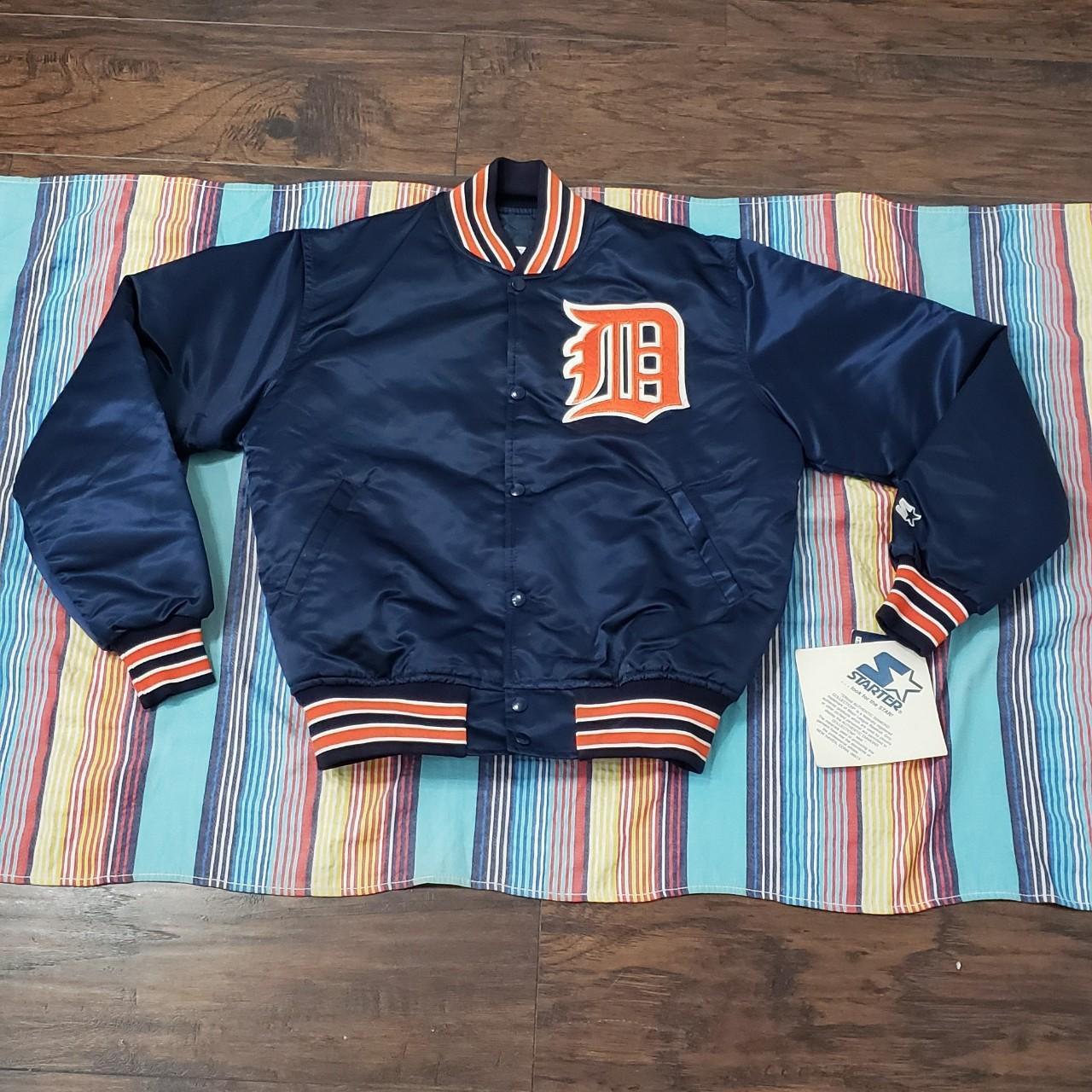 Vintage Detroit Tigers Blue Starter Satin Jacket