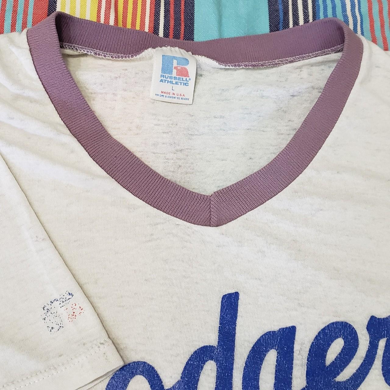 Vintage 80s/90s Los Angeles Dodgers Jersey Russell - Depop