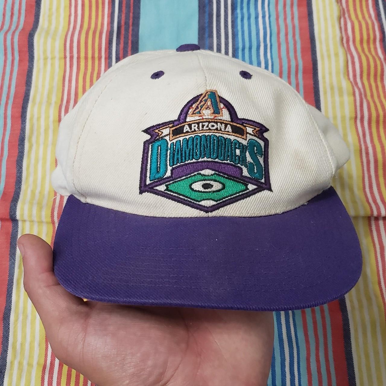 VINTAGE Diamondbacks Baseball cap brown and green - Depop