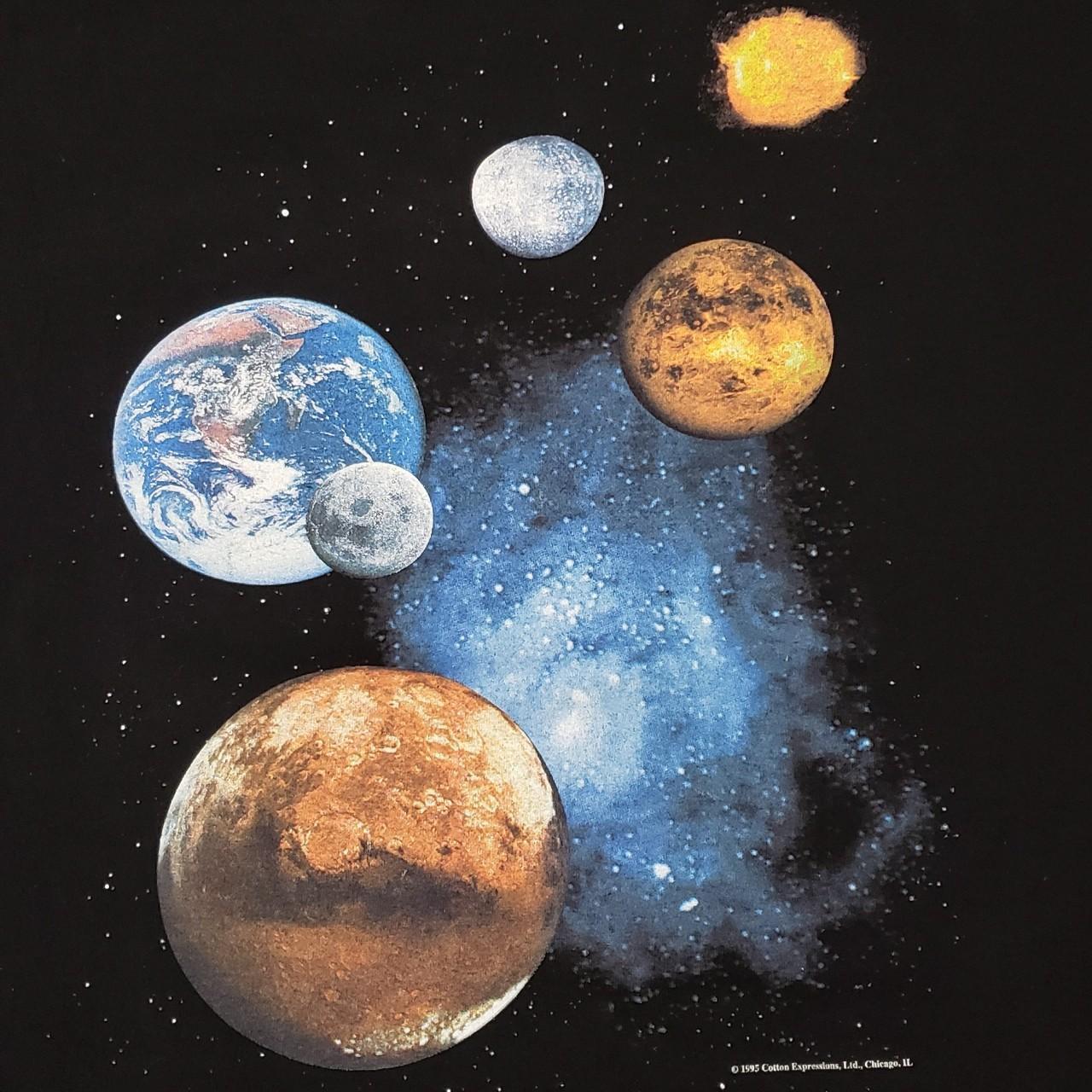 ヴィンテージ 1995 Solar System Galaxy Planets Vintage 1995 Solar System Planet Space Earth | Depop