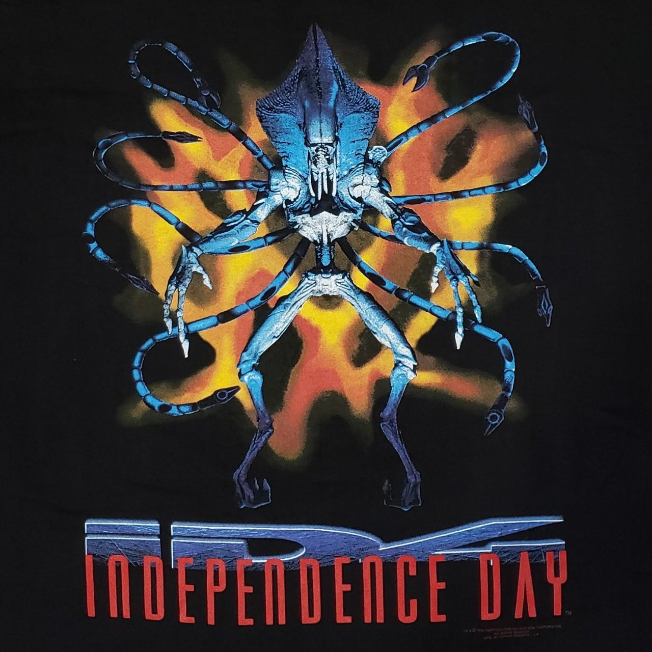 Outlet Vintage 1996 Stanley Desantis Independence Day PROMO T-shirt Black Mens XL