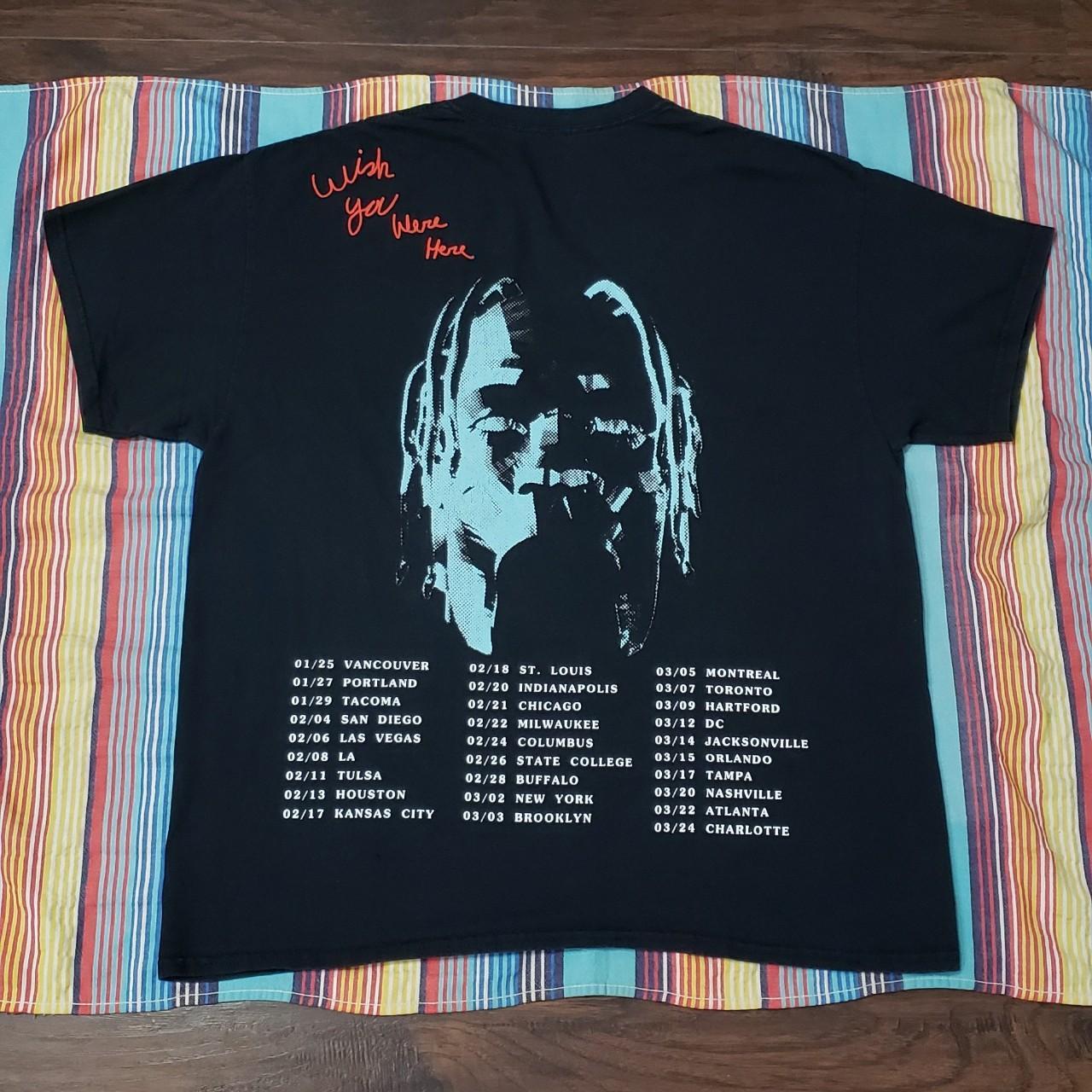 Outlet ASTROWORLD Wish You Where Here Tour 01/25 to 03/24 Vancouver to Charlotte black