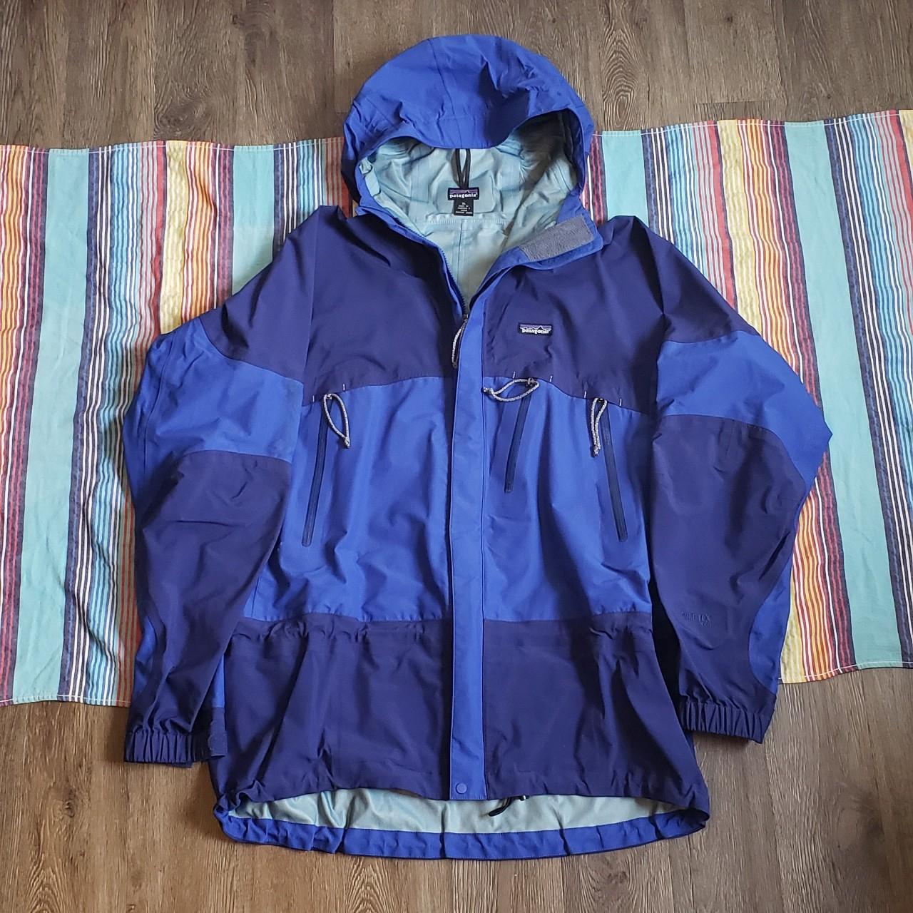 Vintage Patagonia x GORE TEX Ice Nine Jacket Blue Depop