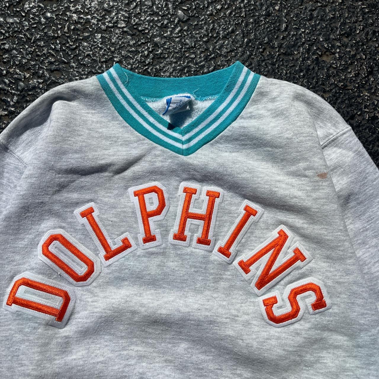 VINTAGE MIAMI DOLPHINS SWEATSHIRT #Miamivintage - Depop