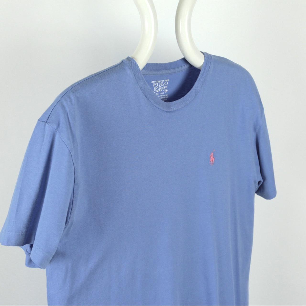 Polo Ralph Lauren Men's Blue T-shirt | Depop