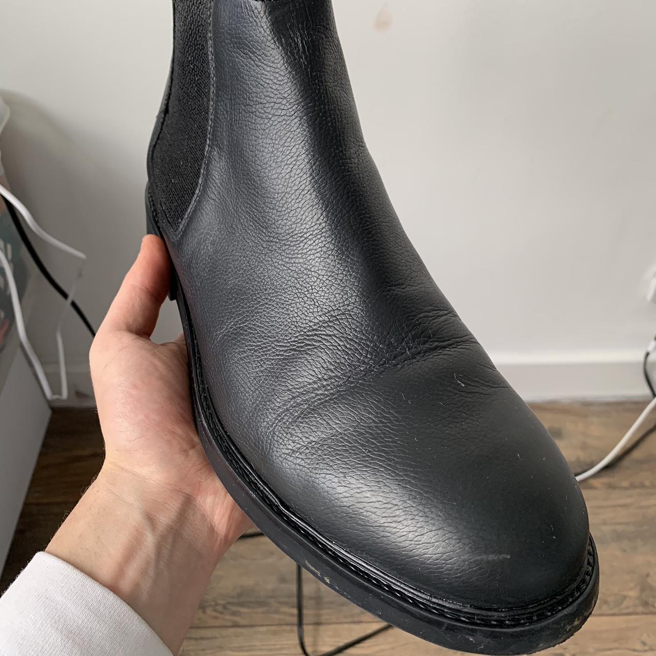 Office leather chelsea boots in black Worn a handful