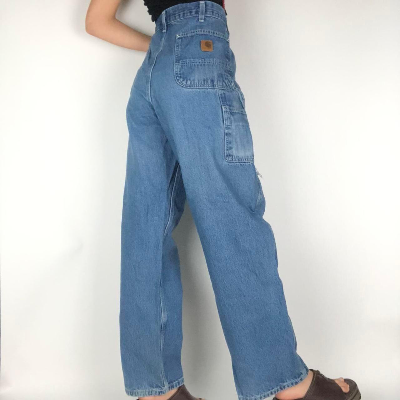 High waisted Carhartt carpenter jeans These are so... Depop