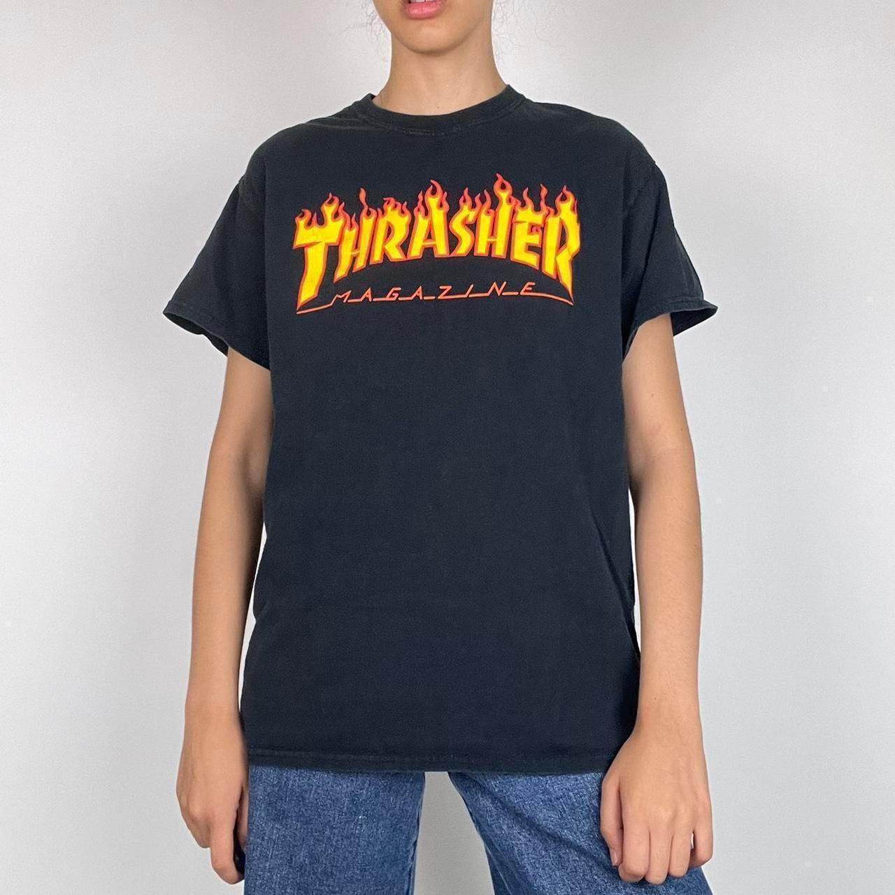 Black thrasher hotsell shirt women's