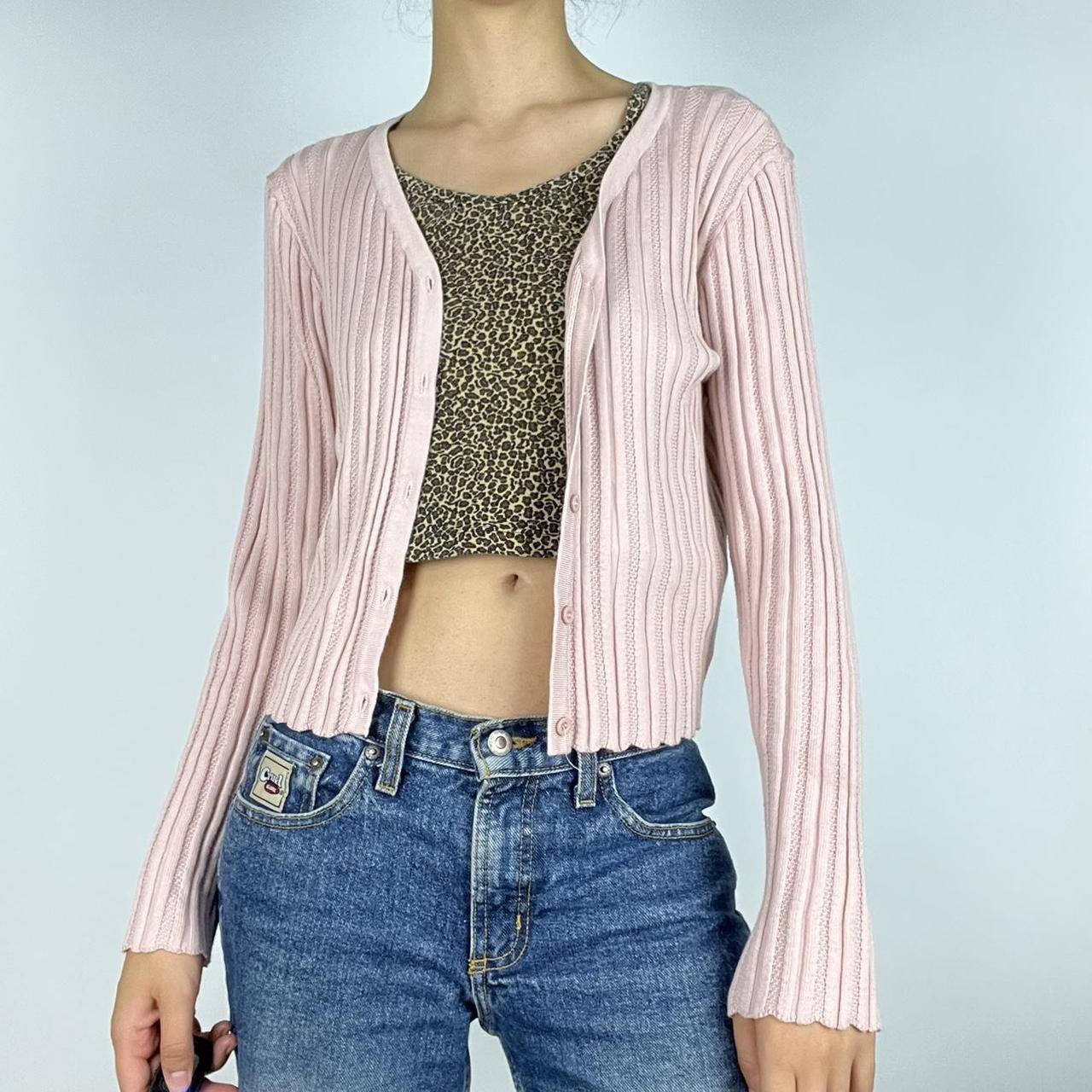 Rose shop colored cardigan