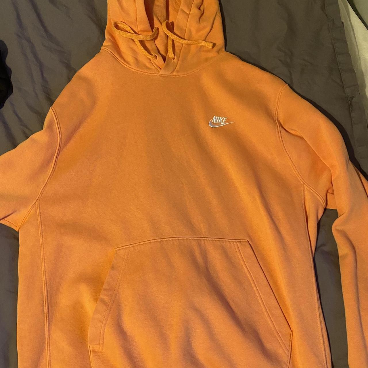 orange nike hoodie