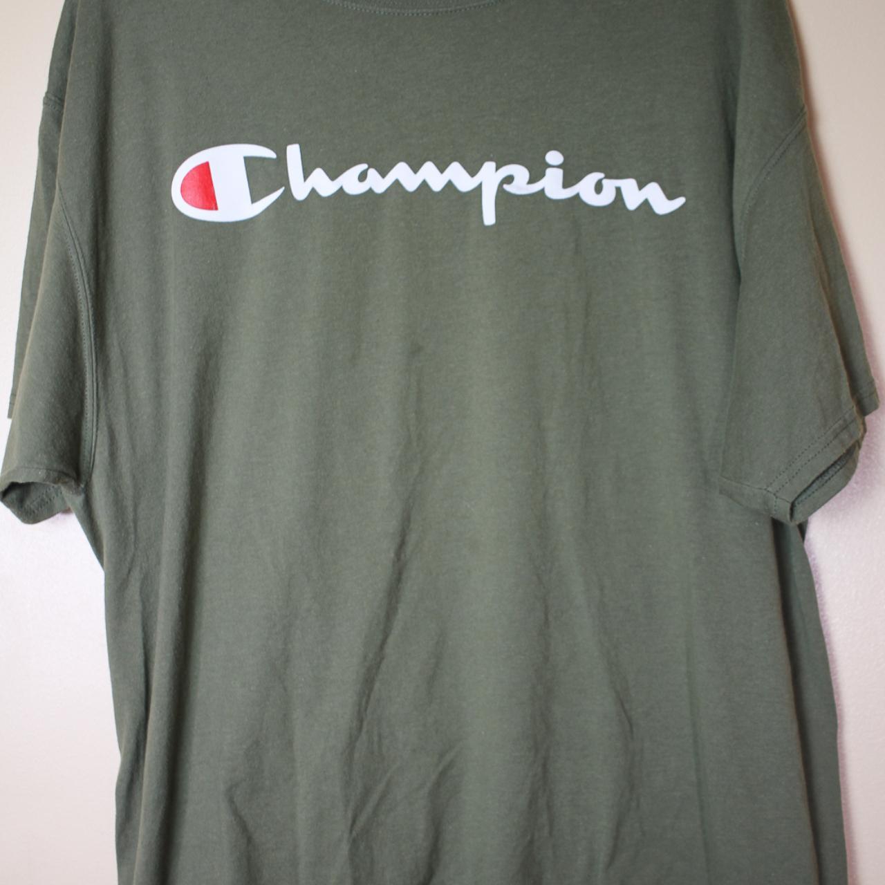 Army green hot sale champion shirt