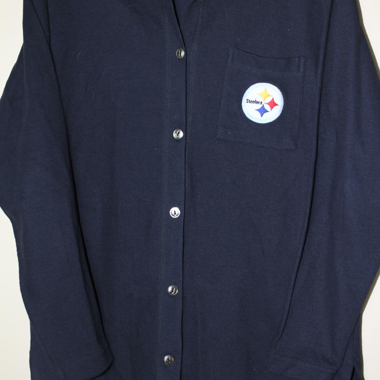 VINTAGE STEELERS BUTTON UP SHIRT Pittsburgh Steelers - Depop