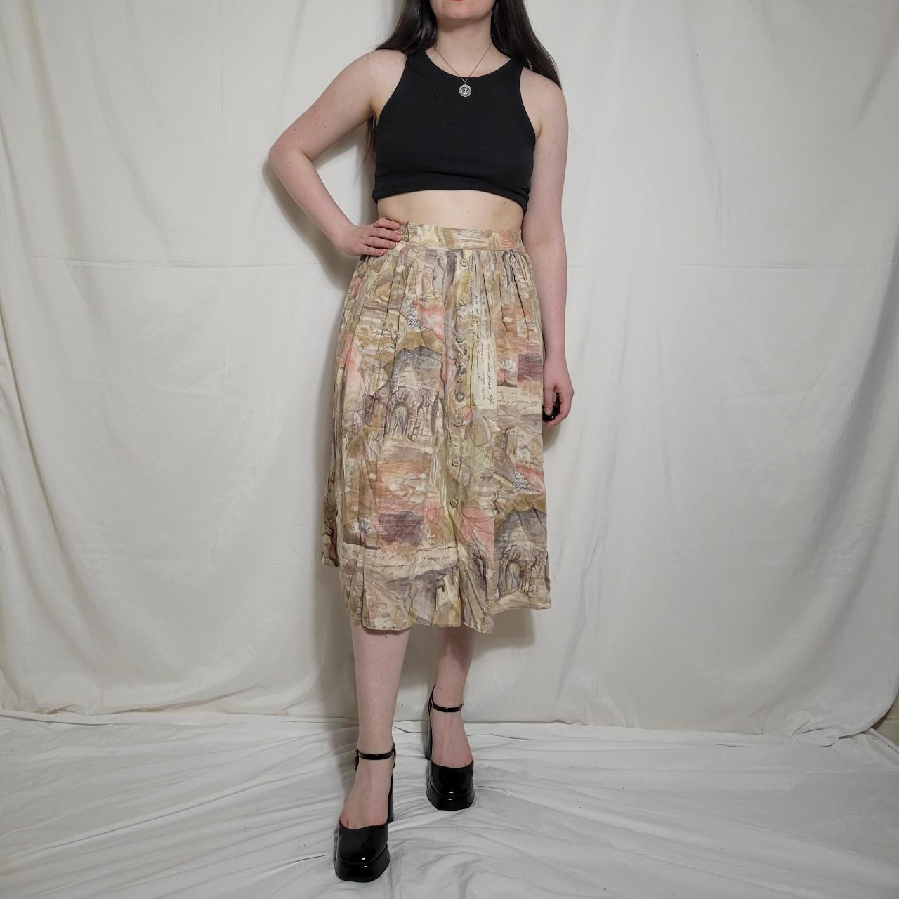 Long skirt with crop top outlet 80s