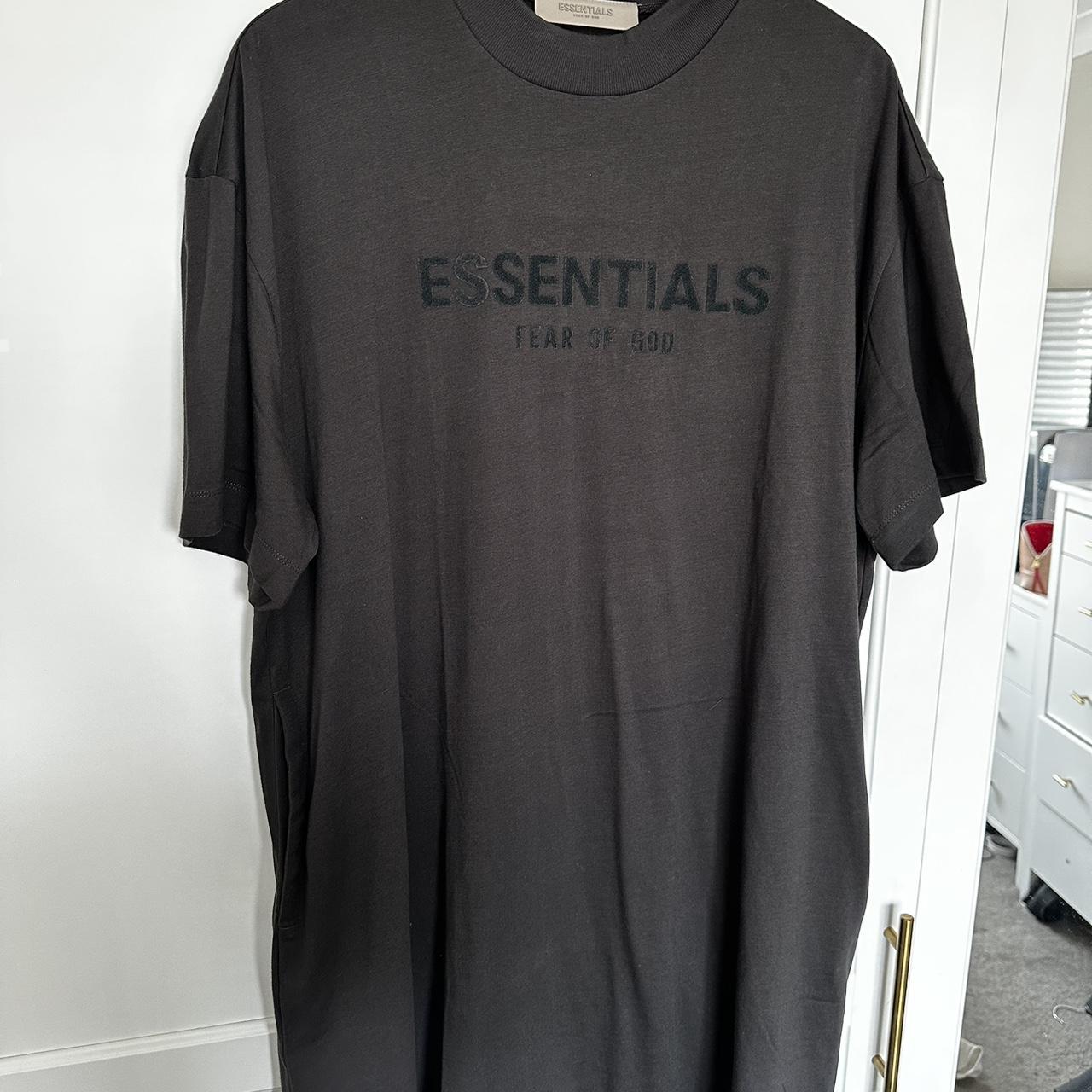 Essentials oversized logo T-shirt dress. Size... - Depop