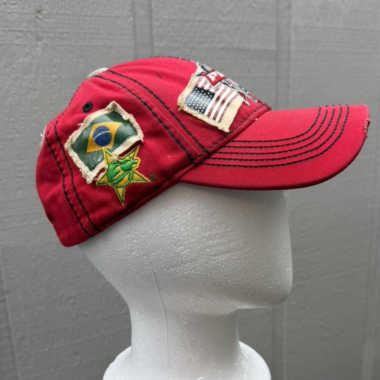 Men's Hat - Red – PBR PATCHWORK HAT PROFESSIONAL … - image 4