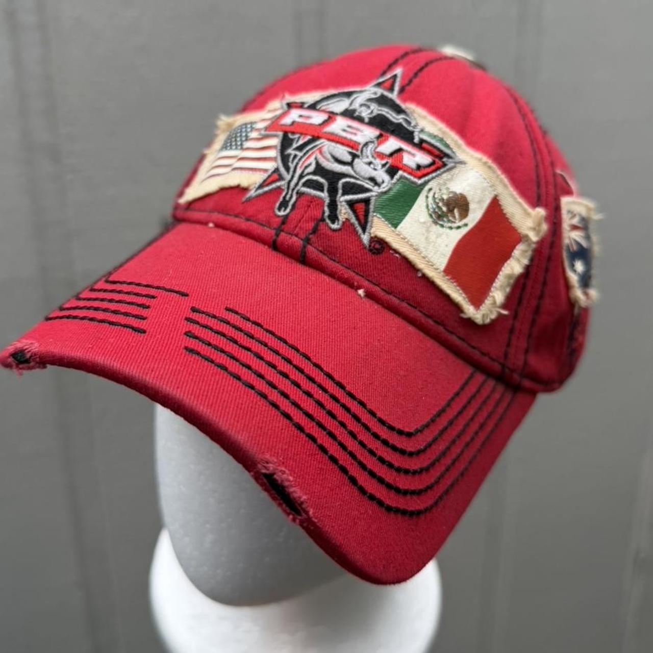Men's Hat - Red – PBR PATCHWORK HAT PROFESSIONAL … - image 7