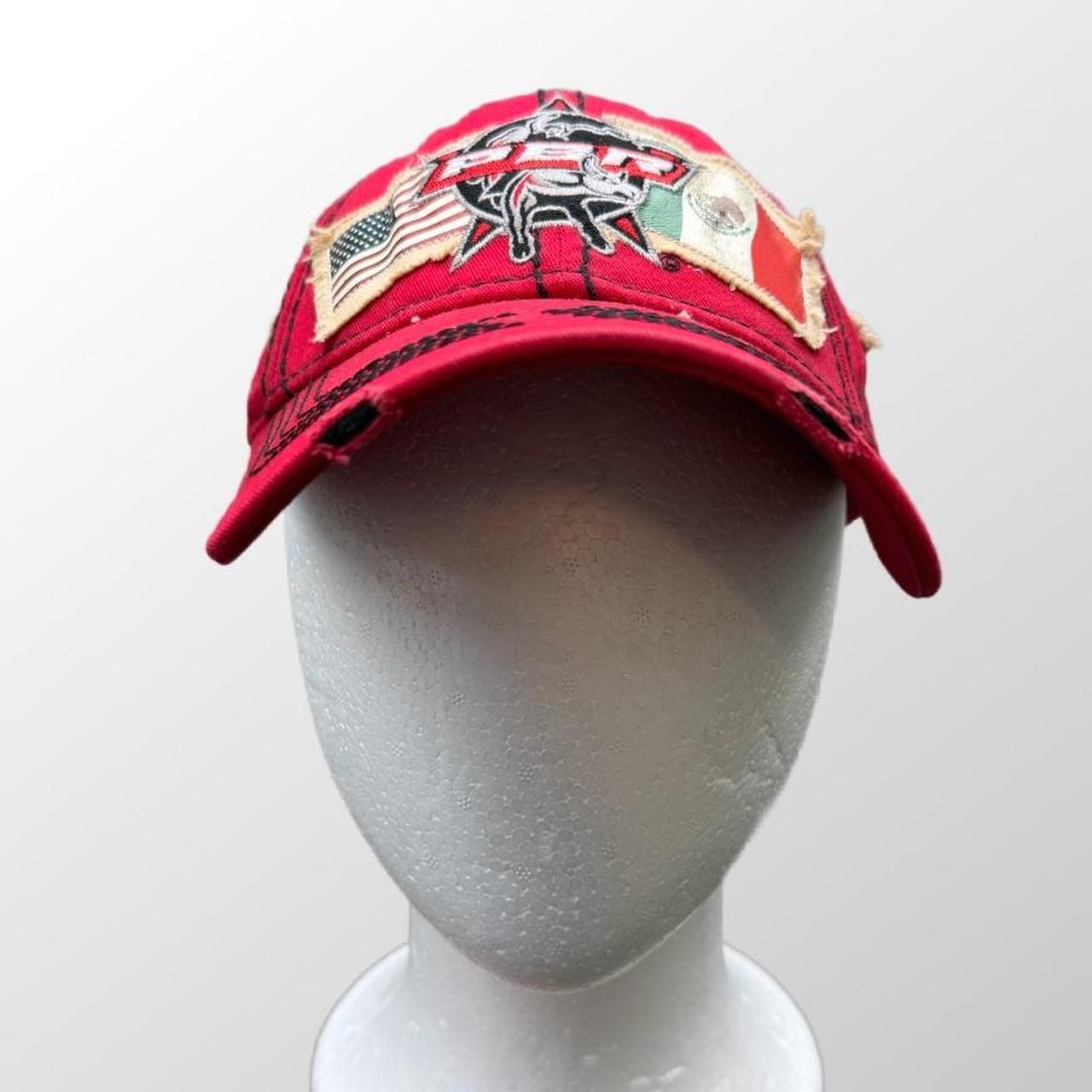 Men's Hat - Red – PBR PATCHWORK HAT PROFESSIONAL … - image 2
