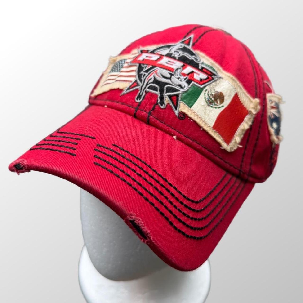 Men's Hat - Red – PBR PATCHWORK HAT PROFESSIONAL … - image 1