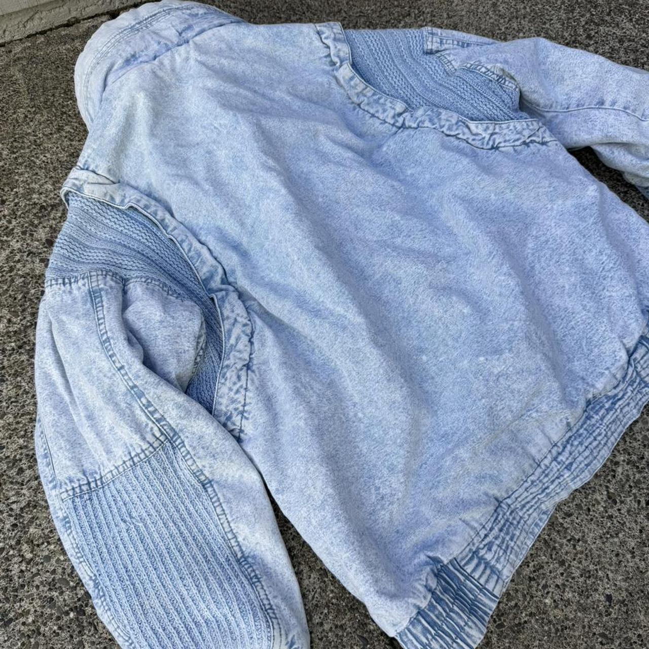 Women's Jacket - Blue - M – PATCHWORK DENIM JACKE… - image 7