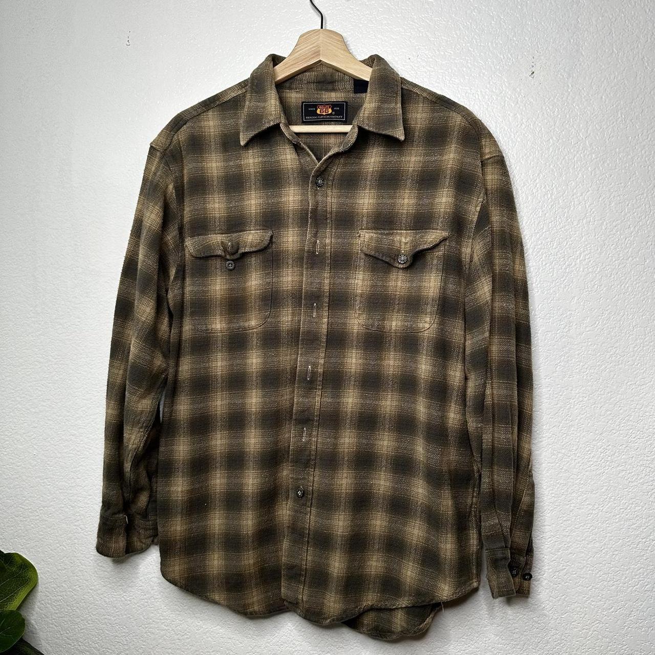 Route 66 Flannel Small hole on left sleeve... - Depop