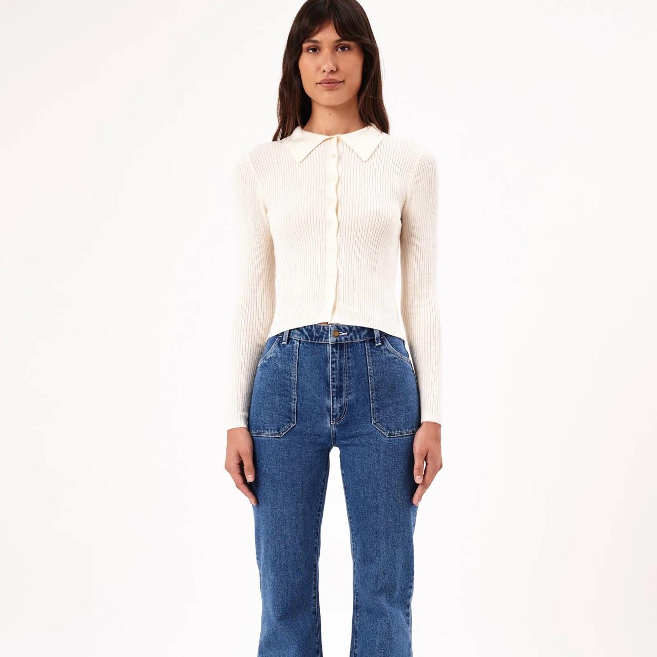 Rollas cream L/S top Size XS Super comfy fabric Depop