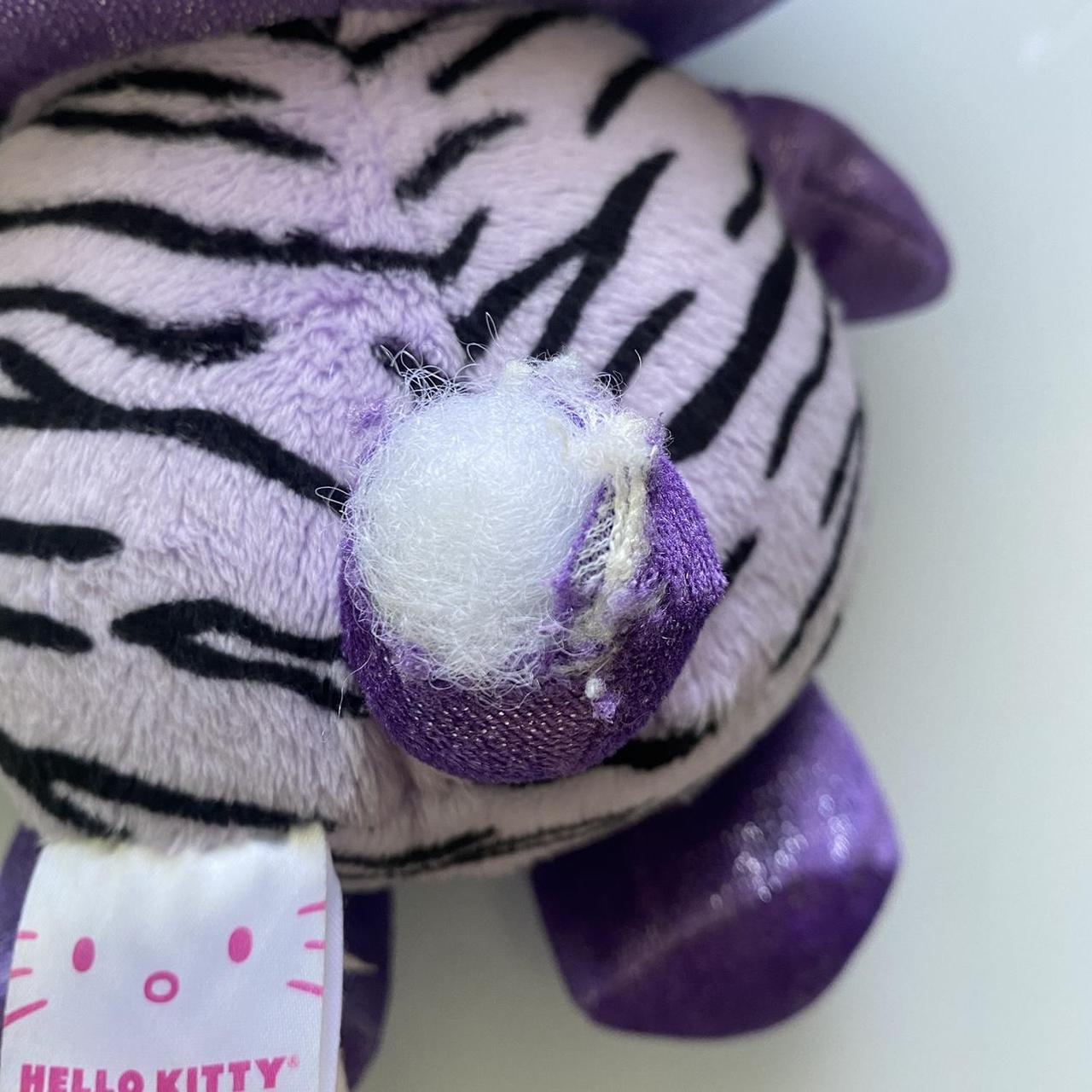 purple zebra stuffed animal