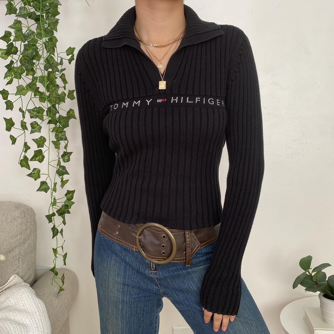 Tommy hilfiger on sale black jumper womens